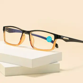 Класически анти-синя светлина очила за четене жени мъже хиперопия очила реколта компютър защита на очите площад пресбиопич