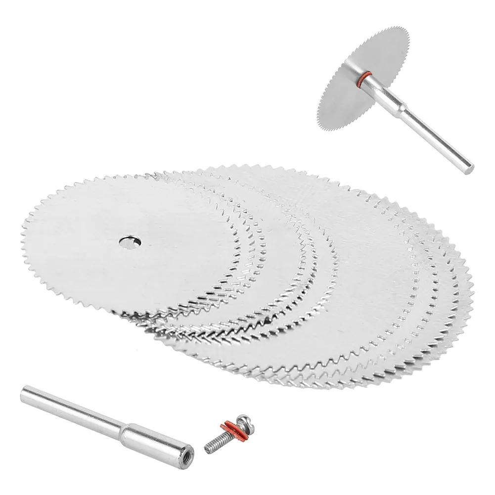 17Pcs/Set Мини циркулярни дискове Режещи дискове за ротационен инструмент за обработка на обикновена пластмаса Дървен пчелен восък PVC тръба и т.н 0