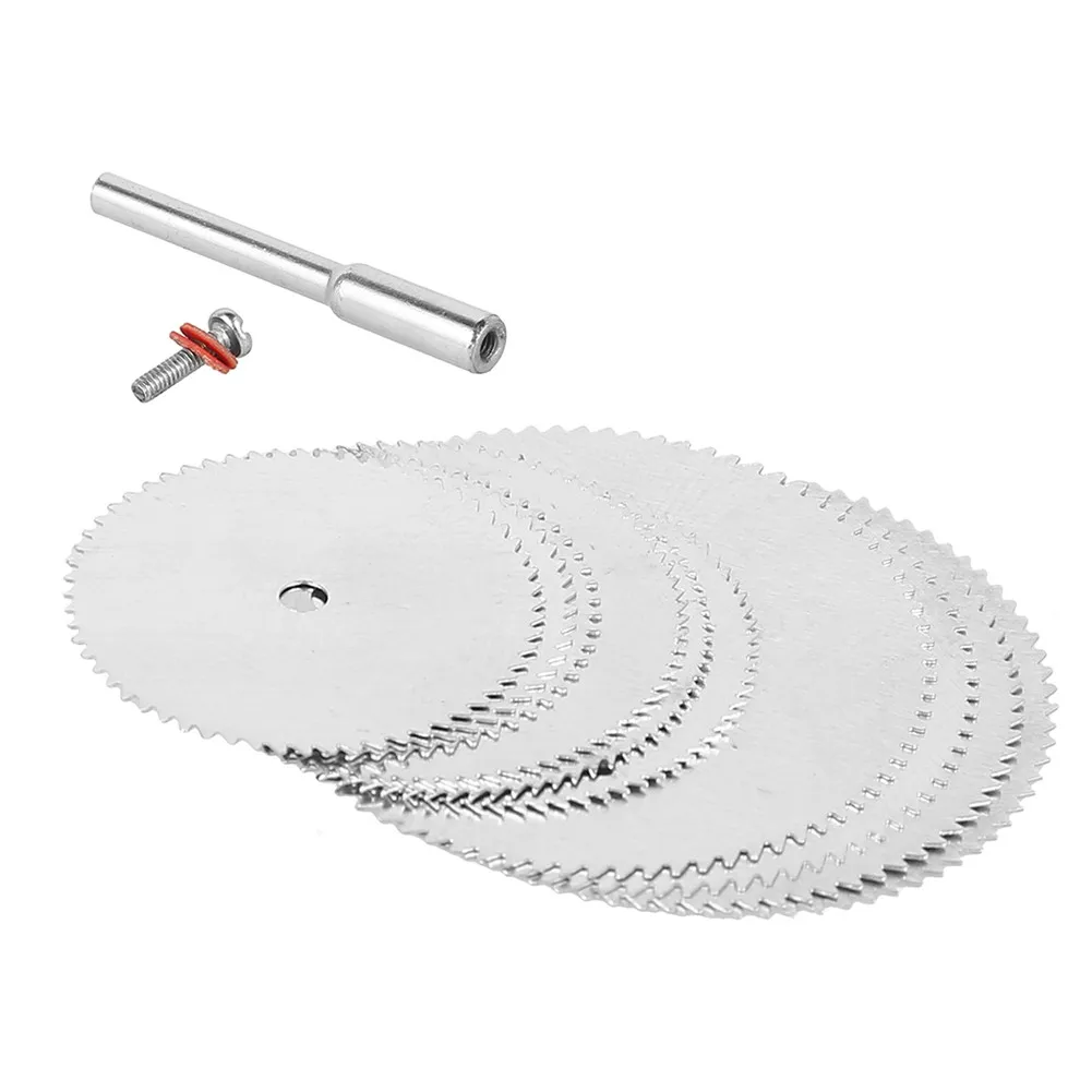17Pcs/Set Мини циркулярни дискове Режещи дискове за ротационен инструмент за обработка на обикновена пластмаса Дървен пчелен восък PVC тръба и т.н 2