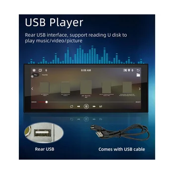 1Din 6.8Inch Car Screen CarPlay Android-Auto Radio Car Stereo Bluetooth MP5 Player FM Receiver Audio 2 + 32G Домакинът