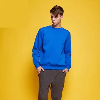 MRMT 2023 Чисто нов мъжки моден уличен пуловер спортен топ 330 карата кашмир мъжки кръг врата плътен цвят пуловер